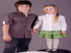 Camicia bambini maniche lunghe modello slim