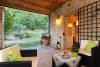Villa in Umbria con portico salotto fuori