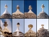 The pinnacles of the Trulli-roofs