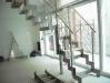 scala in acciaio inox gradini in legno
