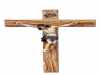 Crocifisso fatto a mano in legno di ulivo, Assisi