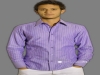 Camicia uomo modello slim maniche lunghe