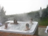 Vasca idromassaggio in agriturismo benessere