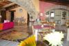 Soggiorno e zona pranzo villa con benessere