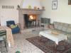 Cucina con camino B&B a Corciano