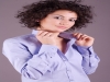 Camicia donna alla coreana maniche lunghe modello 