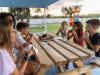 Pausa merenda supervisionata dallo staff dell’animazione