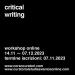 Workshop online in critcal writing ?>