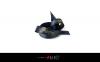 Raso blu Marine 20mm stampa caldo gialla 	