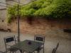 Il giardino esterno dove rilassarsi