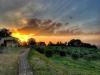Paesaggio mozzafiato tra ulivi e colline 