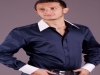 Camicia uomo modello slim maniche lunghe