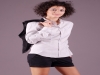 Camicia donna alla coreana maniche lunghe modello 
