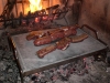 Griglia con pietra ollare