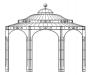 gazebo in ferro