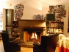 Sala lettura con camino  