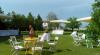 allestimento giardino esterno per villa Ravenna
