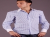 Camicia uomo modello slim maniche lunghe