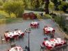 Colazione in giardino in agriturismo a Umbertide