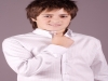 Camicia bambino maniche lunghe modello slim