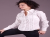 Camicia donna con rouge maniche lunghe modello sli
