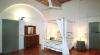 Four poster bed in the structure