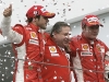 Podio Ferrari in Brasile