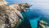 Promontorio nella Spiaggai di Cala-Marina in Sardegna