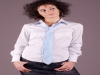 Camicia donna maniche lunghe modello slim