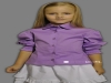 Camicia bambina maniche lunghe modello slim