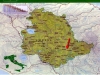 Cartina Umbria con riferimento a Spoleto