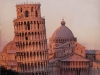 The leaning tower and cathedral
