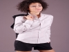 Camicia donna alla coreana maniche lunghe modello 