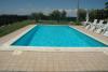 Panoramic view of the swimming pool from the country house