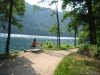 Relaxation at the lake of Levico