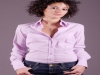 Camicia donna a body maniche lunghe modello slim