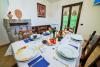 Appartamento Giallo sala da pranzo con camino
