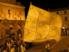 Flag waving in Montefalco