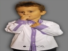 Camicia bambino maniche lunghe modello slim