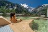 Piscine esterna panoramica vista sulle montagne