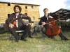 Musicisti in pausa in agriturismo a Umbertide