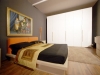 camera con letto matrimoniale imbottito 